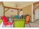 Covered patio with table, chairs, and grill at 6001 - 1243 S Kings Hwy., Myrtle Beach, SC 29575