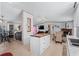 Open concept kitchen features island and dining area at 6001-Mh53 S Kings Highway, Myrtle Beach, SC 29575