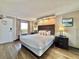 Relaxing bedroom with a comfortable king bed and scenic view from the window at 6900 N Ocean Blvd. # 1234, Myrtle Beach, SC 29577