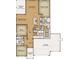 One-story floor plan with 2 bedrooms, 2 baths, and a 2-car garage at 812 Big Cedar Dr., Loris, SC 29569