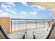 Ocean view balcony with lounge chairs for ultimate relaxation at 8500 Margate Circle # 606, Myrtle Beach, SC 29572