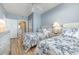 Guest bedroom with two twin beds and access to bathroom at 8500 Margate Circle # 606, Myrtle Beach, SC 29572
