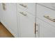 White shaker cabinets with gold hardware, modern style at 8579 Balmy Breeze Pl. # 43, Myrtle Beach, SC 29572