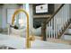 Gold modern kitchen faucet with pull-down sprayer at 8579 Balmy Breeze Pl. # 43, Myrtle Beach, SC 29572