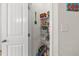 Pantry filled with adjustable shelving for optimal storage and organization at 113 Preservation Dr., Myrtle Beach, SC 29572