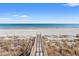 Convenient beach access walkway leading to the sandy shore at 1187 Norris Dr., Pawleys Island, SC 29585