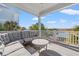 Relaxing outdoor space with sectional sofa and ocean views at 1187 Norris Dr., Pawleys Island, SC 29585