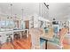 Open-concept dining room with glass top table and ocean views at 1187 Norris Dr., Pawleys Island, SC 29585