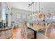 Elegant dining area with glass-top table and wicker chairs at 1187 Norris Dr., Pawleys Island, SC 29585