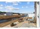 Backyard patio with a relaxing view of the pond and surrounding neighborhood at 141 Foxford Dr., Conway, SC 29526