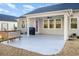Home's backyard with covered patio and raised garden at 146 Caroline Ct., Murrells Inlet, SC 29576