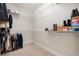 Walk-in closet with wire shelving and hanging rods at 146 Caroline Ct., Murrells Inlet, SC 29576