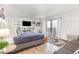 Studio bedroom with a king-size bed and ocean view at 2001 S Ocean Blvd. # 811, Myrtle Beach, SC 29577
