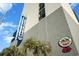 Close up of building signage, including name and bar at 2001 S Ocean Blvd. # 811, Myrtle Beach, SC 29577