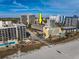Aerial view showing the condo building's location near the beach at 202 75Th Ave. N # 5604/5605, Myrtle Beach, SC 29572