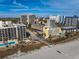 Aerial view showcasing the condo building's location near the beach at 202 75Th Ave. N # 5604/5605, Myrtle Beach, SC 29572
