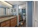 Bathroom with granite countertop and shower/tub combo at 202 75Th Ave. N # 5604/5605, Myrtle Beach, SC 29572