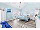 King bedroom with access to private balcony and seating area at 204 24Th Ave. N, North Myrtle Beach, SC 29582