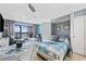 Relax in the cozy bedroom with comfortable bedding and ocean views at 210 75Th Ave. N # 4141, Myrtle Beach, SC 29572