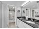 Double vanity bathroom with granite countertop and shower/tub combo at 215 Baslow Ct. # 1-B, Myrtle Beach, SC 29572