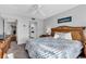 King bedroom with coastal decor and access to a bathroom at 215 Baslow Ct. # 1-B, Myrtle Beach, SC 29572