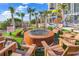 Community firepit with seating area near the beach at 215 Baslow Ct. # 1-B, Myrtle Beach, SC 29572