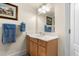Clean bathroom with single sink vanity and neutral colors at 2180 Waterview Dr. # 812, North Myrtle Beach, SC 29582