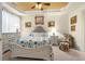 Bright bedroom with queen-size bed and ensuite bathroom at 2180 Waterview Dr. # 812, North Myrtle Beach, SC 29582