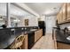 Modern kitchen with ample cabinetry and dark countertops at 2180 Waterview Dr. # 812, North Myrtle Beach, SC 29582