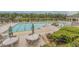 Resort-style pool with ample lounge chairs and umbrellas at 2180 Waterview Dr. # 812, North Myrtle Beach, SC 29582