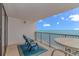 Relaxing balcony with ocean view at 2511 S Ocean Blvd. # 1601, Myrtle Beach, SC 29577