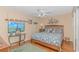King bedroom with coastal decor and hardwood floors at 2511 S Ocean Blvd. # 1601, Myrtle Beach, SC 29577