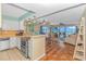 Open kitchen with ocean view and stainless steel appliances at 2511 S Ocean Blvd. # 1601, Myrtle Beach, SC 29577