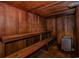 Relaxing wooden sauna with benches at 2511 S Ocean Blvd. # 1601, Myrtle Beach, SC 29577