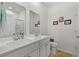 Modern bathroom with double vanity and toilet at 3518 Bells Lake Circle # 215, Longs, SC 29568