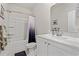 Clean bathroom with a tub, shower, and vanity at 3518 Bells Lake Circle # 215, Longs, SC 29568