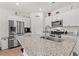 Modern kitchen with granite island, stainless steel appliances at 3518 Bells Lake Circle # 215, Longs, SC 29568