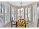 Breakfast nook featuring bright windows and decorative seating at 4396 Baldwin Ave. # 34, Little River, SC 29566