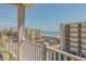 Stunning ocean view from private balcony overlooking the beach at 4604 Ocean Blvd. S # 4C, North Myrtle Beach, SC 29582