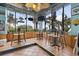Cozy restaurant featuring comfortable tables and chairs with a beach view, creating a welcoming and relaxing space for residents at 5511 N Ocean Blvd. # 302, Myrtle Beach, SC 29577