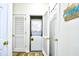Stackable washer and dryer in a small laundry closet at 6015 Catalina Dr. # 431, North Myrtle Beach, SC 29582