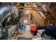 Unfinished attic space with HVAC unit and ample storage at 626 Notting Hill Ct., Conway, SC 29526