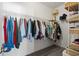 Walk-in closet with shelving and hanging rods at 626 Notting Hill Ct., Conway, SC 29526