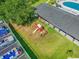 Community playground features a slide and swingset with a covered picnic area for residents enjoyment at 6716 Wisteria Dr., Myrtle Beach, SC 29588