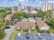 An aerial view of the condo building and parking lot at 7602 Porcher Dr. # C, Myrtle Beach, SC 29572