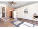 Attached garage with tiled floor, storage and access to backyard at 804 Geddings Dr., Myrtle Beach, SC 29588