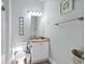 Clean bathroom with white vanity and granite countertop at 1009 World Tour Blvd. # 304, Myrtle Beach, SC 29579