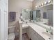 Large bathroom with double vanity and ample counter space and storage at 1109 Peace Pipe Ln. # 201, Myrtle Beach, SC 29579