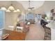 Bright living room featuring vaulted ceilings with an open floorplan and neutral tones at 1109 Peace Pipe Ln. # 201, Myrtle Beach, SC 29579