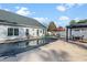Backyard featuring a patio with tables, seating, and an in-ground pool with a safety cover at 1209 Peyton Ct., Myrtle Beach, SC 29588